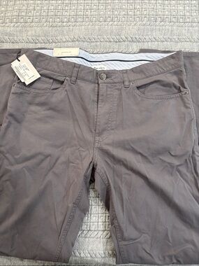 Peter Millar Men's Casual Straight-Fit Pants in Taupe